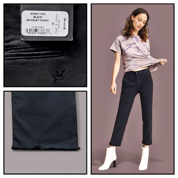 Rag & Bone Buckley Black Chino Pants - Picture 13 of 16